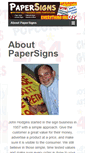 Mobile Screenshot of papersigns.com